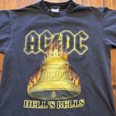 Vintage AC/DC All Sport Shirt Mens Large Black Hell’s Bells 2001 Tee T-Shirt