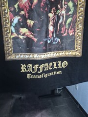 Rebel Vengeance Raffaello Transfiguration Black Graphic Men’s T-Shirt SMALL