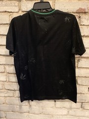 Kronic Prints By Drill Clothing T-Shirt Medium Black Green Marijuana Cannabis