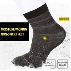 Anti Bacteria EMF Casual Socks for Therapy Healthy Silver Fiber Unisex 2 packs