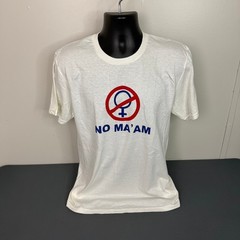 Tested by Al Bundy Men’s No Ma’am Graphic Short Sleeve T-Shirt White Medium