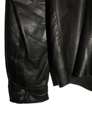 Men’s All Saints REBELL LEATHER SHIRT jacket overshirt L (ref54) £99.99!!!!!