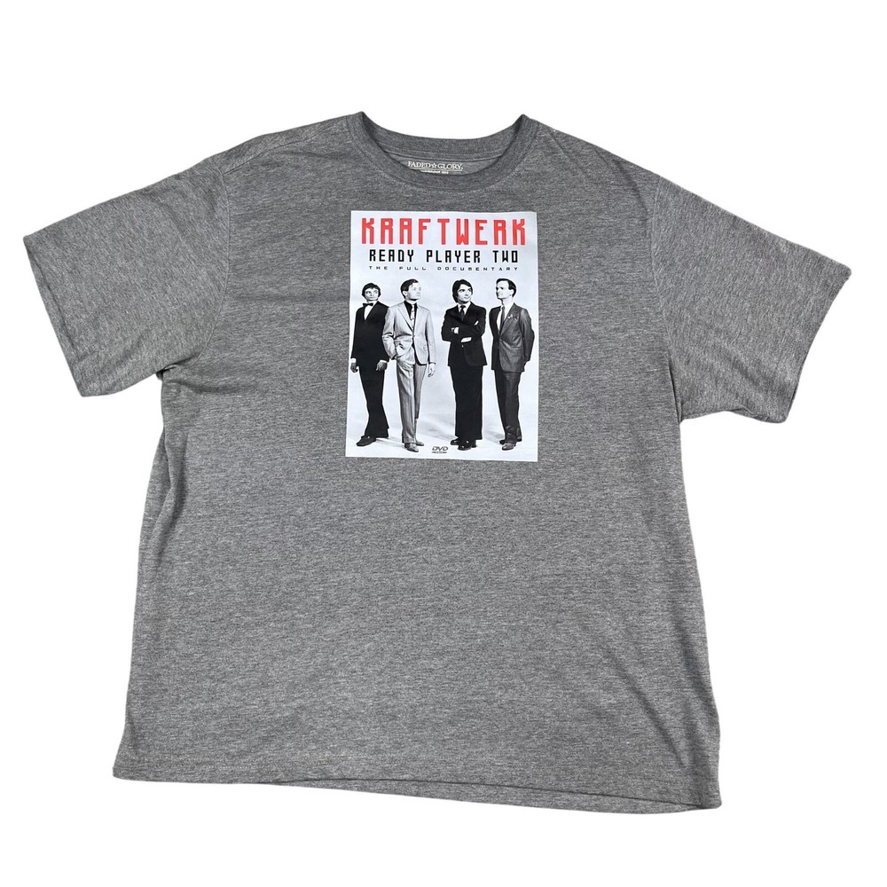 Kraftwerk Ready Player Two Documentary Grey T-Shirt Sz XL