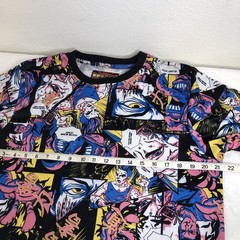 Anime All Over Print T-Shirt Fresh Prints Of Tokyo Drill Clothing Co -Size Large