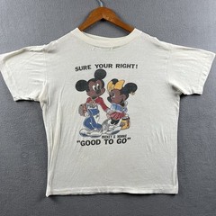 Vintage Mickey Mouse Good To Go Shirt Mens Large Rap Hip Hop Parody Distressed