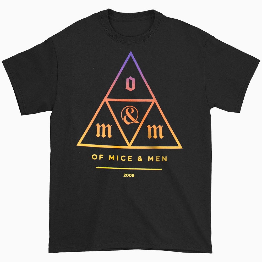 Men’s Of Mice & Men Triangle Fade T-shirt XXX-Large Black