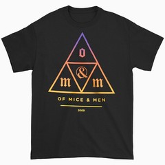 Men’s Of Mice & Men Triangle Fade T-shirt XXX-Large Black