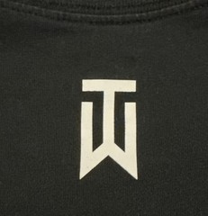 Nike Tiger Woods Frank Golf Tee DR7721-010 Black Size L Authentic Logo T-Shirt
