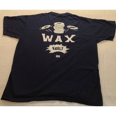 101 Wax Vault Graphic T-Shirt Men’s XL Navy Blue Vinyl Record Music Tee Cotton