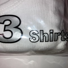 Men’s A-shirts Ribbed 💯 % COTTON Shaka Wear White 3 Pieces Sz: 4X
