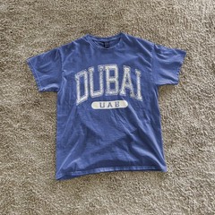 Dubai UAE Classic Varsity Style T-Shirt Tourist Blue Tee, T-Shirt