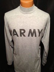 MEN’S MED SHIRT LONG SLEEVE PHYSICAL T-SHIRT IPFU FITNESS US ARMY REFLECTIVE PT