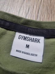 Gymshark Shirt Mens Medium Olive Green Crewneck Short Sleeve Athletic Tee Gym