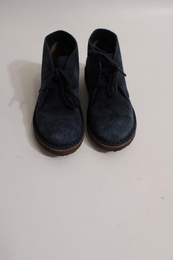 Kids Crew Cuts Blue Suede Ankle Boots K12