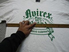 Avirex Shirt Mens XL White Avirex Brand Since 1975 Graphic Tee Crewneck Y2K