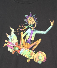 RIPPLE JUNCTION Adult Swim RICK & MORTY SKATEBOARD Animated GRAPHIC T-SHIRT Sz M