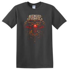 Skull Wings Retro Rock Heavy Metal Band Album Cover T Shirt w/ Tee