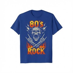 80s Rock Vintage Skull Retro Music Band Gift T-Shirt
