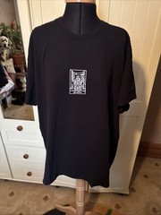 URBAN OUTFITTERS Oversized Men’s T Shirt Size M Washed Black Justice Tarot Logo