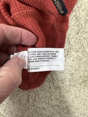 Duluth Trading Co Burly Thermal Shirt Standard Fit Untucked Length Mens 3XL Rust