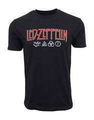 LED ZEPPELIN ZOSO BAND LOGO T SHIRT