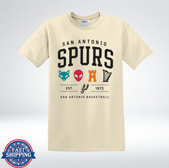 San Antonio Fan Retro Icons Est 1973 Graphic T-Shirt