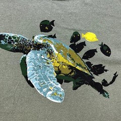 Hawaii Sea Turtle T-Shirt Adult Small Green Snorkel Bobs Beach Scuba Dive Island