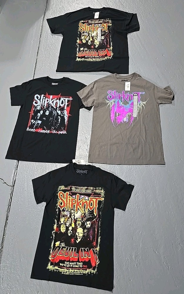 Slipknot T-Shirt Lot 4pc SMALL MEDIUM XL (P)