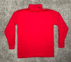 90s Turtleneck Red Men Sz Large VTG St. John’s Bay Combed Cotton Made In USA