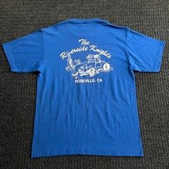 Vintage The Riverside Knights T Shirt Single Stitch Roseville Ca 50’s Night Cars