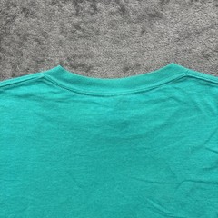 Vintage Walmart Shirt Mens Medium Blue Teal Short Sleeve Store Employee Y2K