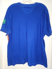 RLX Ralph Lauren Shirt Mens Large Blue Hawaiian Pacific Henley Short Sleeve