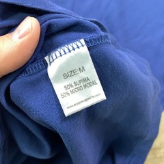 Goodlife T-Shirt Mens Medium Minimalist Supima Micro Modal Regular Fit Blue USA