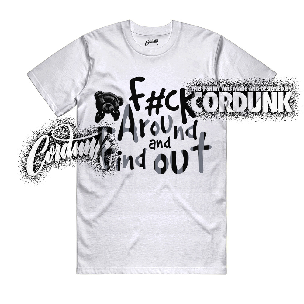 10 OG Steel White Black Light Steel Grey T Shirt Match FCK