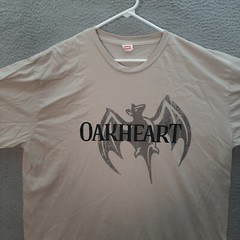 Bacardi Oakheart Shirt Adult 2XL XXL Tan College Tee Party University Bartender
