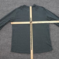 Marine Layer Shirt Mens Medium Green Double Knit Henley Long Sleeve Casual Tee