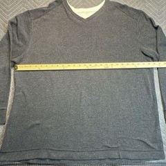 Method Mens XXL Heather Charcoal Gray Thermal Waffle Knit Long Sleeve V-Neck