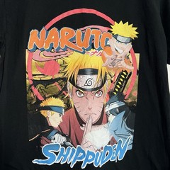 Naruto Shippuden Sasuke Ninja Anime Manga Black Short Sleeve T-Shirt Mens Large
