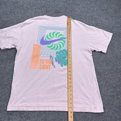 Nike Festival T Shirt Adult Size Medium Pink Big Logo Double Sided Loose Fit