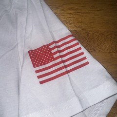 Under Armour 1370810 101 Men’s UA Freedom USA Flag T-Shirt Large White New Tags