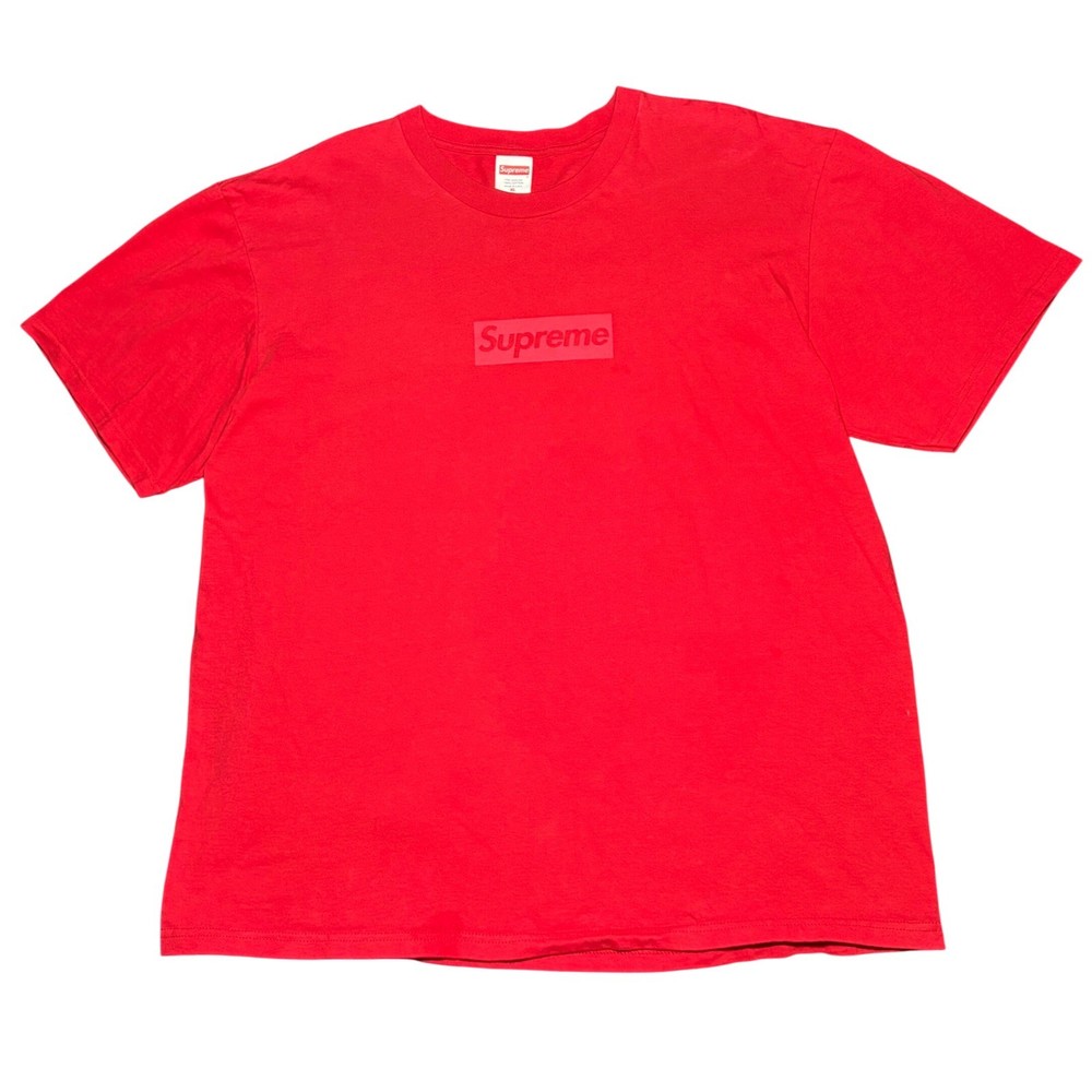 Supreme Tonal Box Logo T-Shirt Men’s Extra Large Red Tee SS23