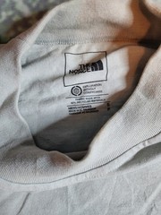The North Face Men’s Beige Graphic Logo Recycled Knit Crew Neck T-Shirt S