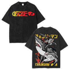 Chainsaw Man Denji Anime Shirt Shark Fiend T-Shirt