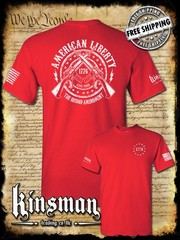 American Liberty 2nd Amendment 1776 AR-15 2-Sided T-Shirt American Flag