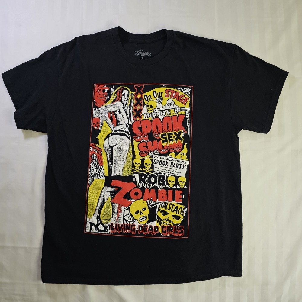 Rob Zombie Black Short-Sleeve Graphic Tee . Concert