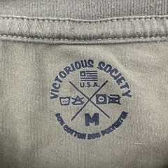 Victorious Society T-shirt Men M Green Graphic Print Logo In USA.#37294