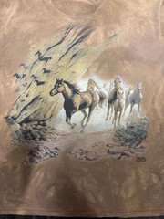 Vintage 2000 The Mountain Persis Clayton Weirs Running Horses T-Shirt XL 24×29