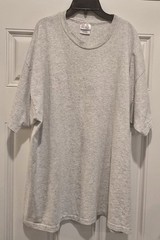 Hanes Heavyweight Cotton Shirt XXL Gray Blank Single-Stitch