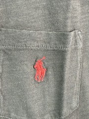 Polo Ralph Lauren Authentic Denim Goods Black Slim Fit Pocket T Shirt Medium