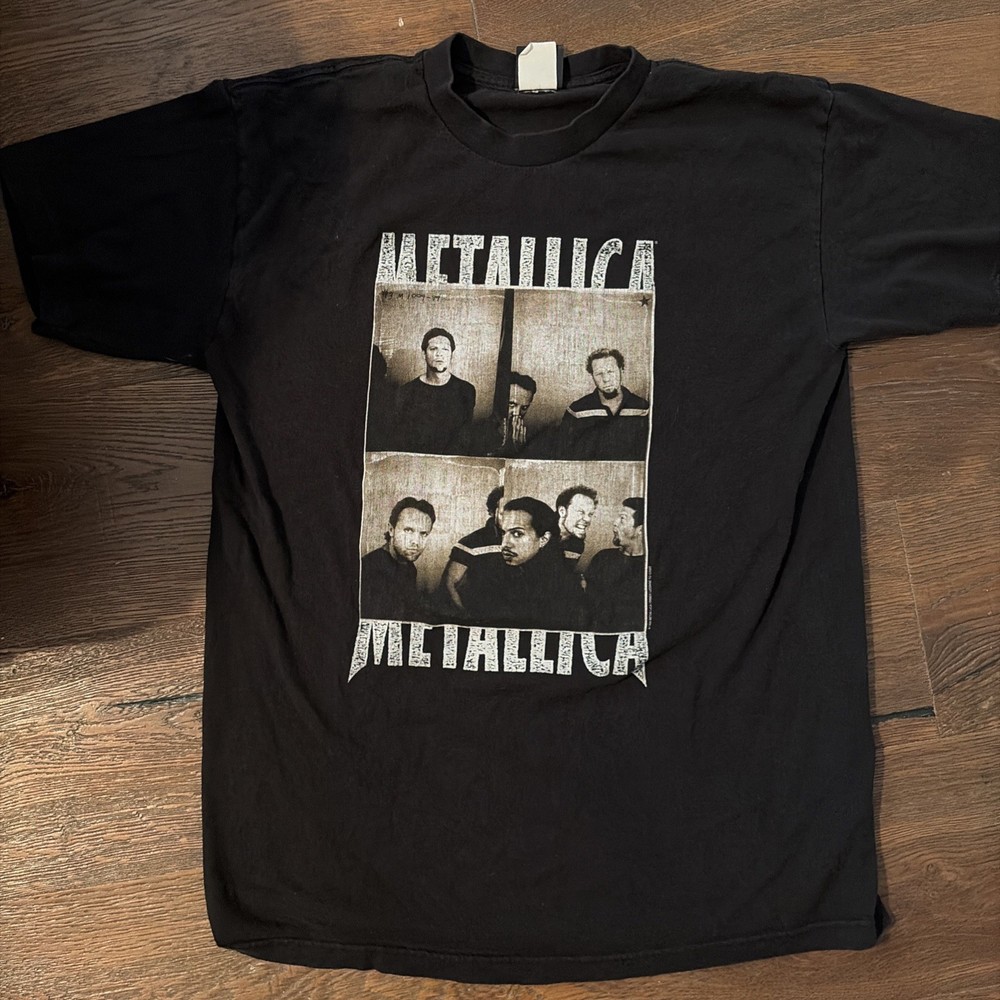Vintage 1999 Metallica New Year’s Tour XL Shirt Giant Tag Photo Strip Newsted
